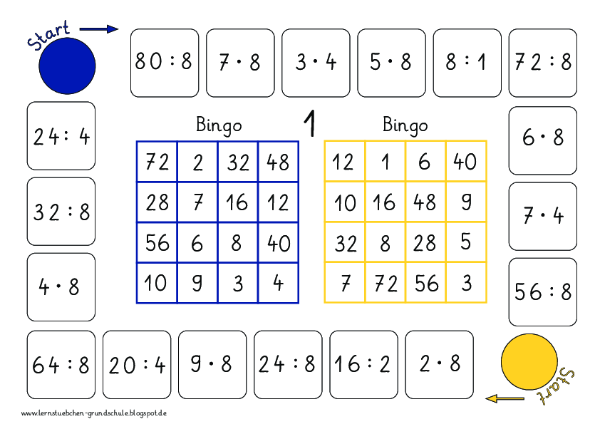 Bingo Einmaleins - für die Folgen 2, 4 und 8 (3)